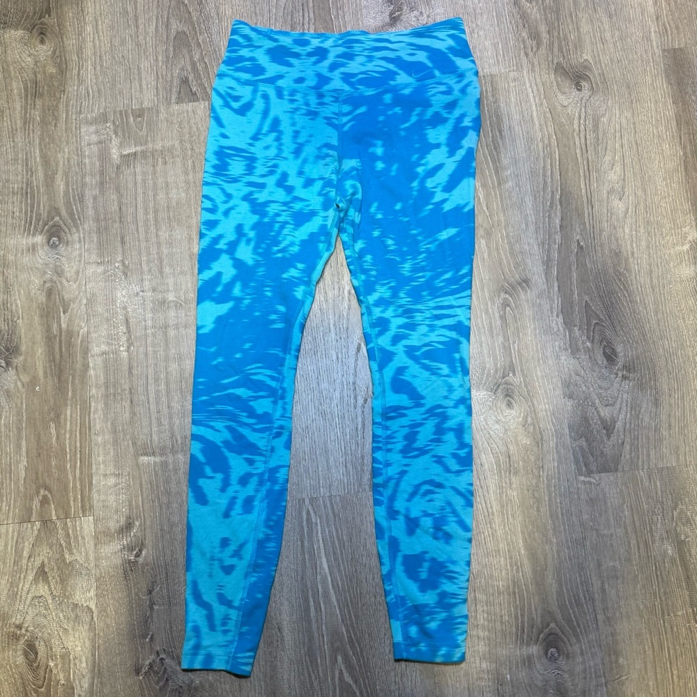 Nike Blue Tie-Dye Dri-FIT Leggings